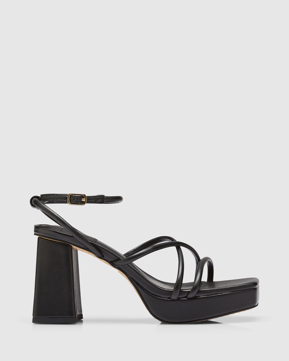 Vespa Heels Black by cherrichella | Women's Fashion Platform Heels ...